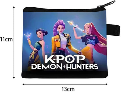 Demon Movie Hunters Element Girl's Wallet 13×11CM - Mini & Compact, Daily Commute Essential