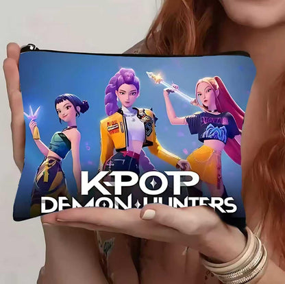 Demon Movie Hunters Element Girl's Wallet 13×11CM - Mini & Compact, Daily Commute Essential