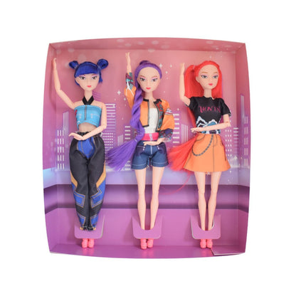 MFRMFR Demon Hunters 11.5'' Fashion Doll for,Articulated Girl Group Doll,Perfect Christmas and Birthdays Toy Gift for Girls Fans (003)