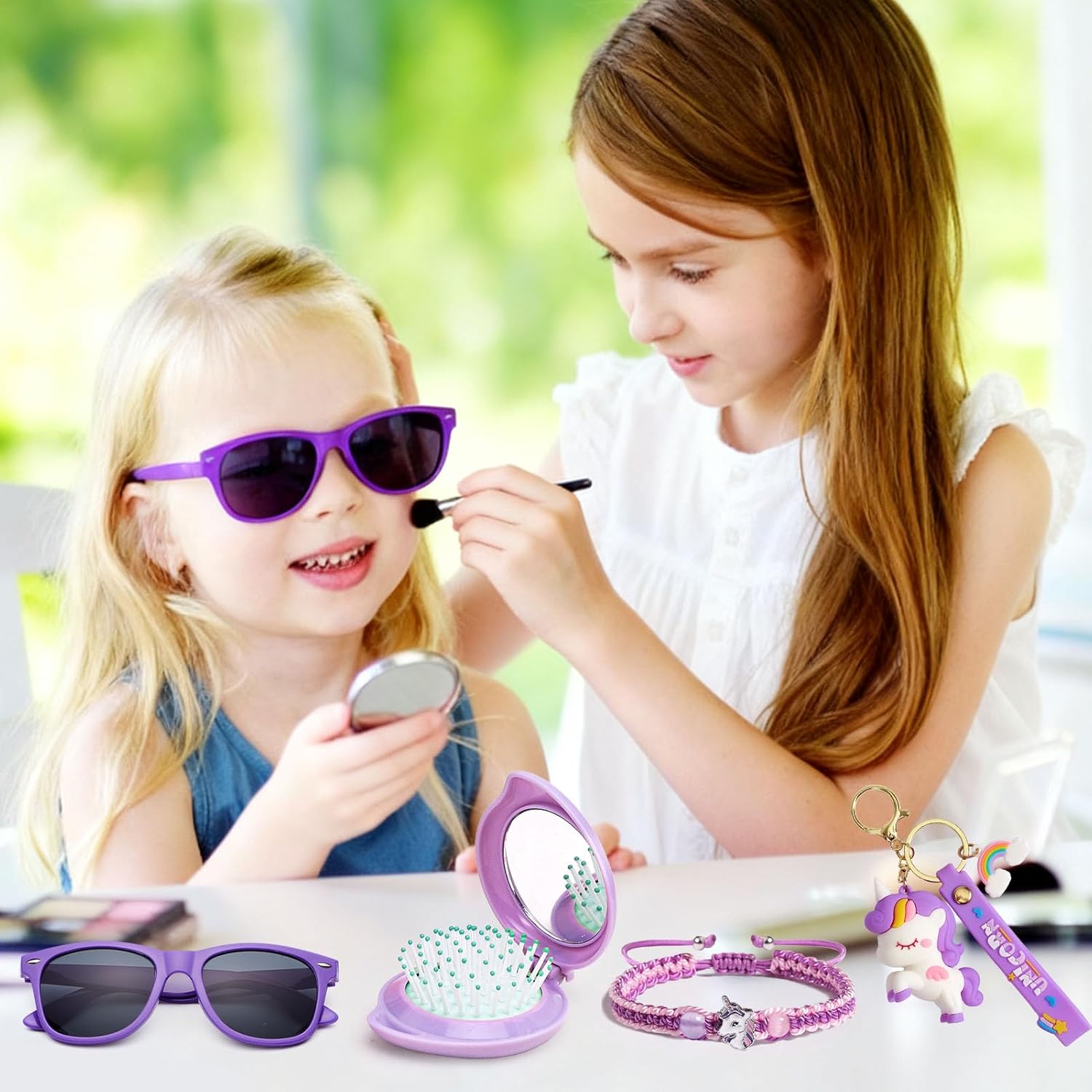 Unicorn Gift for Girls Toys with Kids Karaoke/Microphone/Headphone/DIY Water Bottle/Keychain/Bracelet/Comb, Christmas Birthday Gifts for Girls 3 4 5 6 7 8 9 10+ Year Old Girl Gift Unicorn Toys