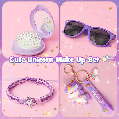 Unicorn Gift for Girls Toys with Kids Karaoke/Microphone/Headphone/DIY Water Bottle/Keychain/Bracelet/Comb, Christmas Birthday Gifts for Girls 3 4 5 6 7 8 9 10+ Year Old Girl Gift Unicorn Toys