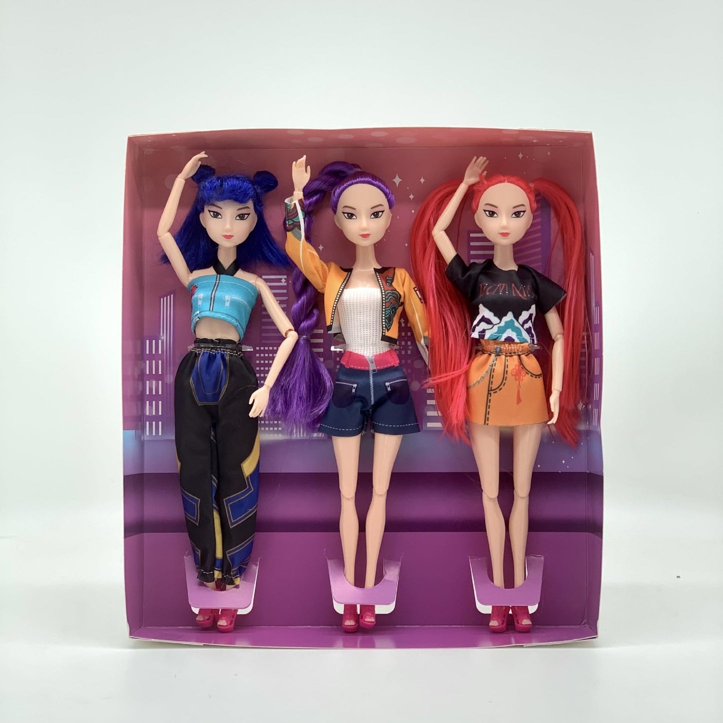 MFRMFR Demon Hunters 11.5'' Fashion Doll for,Articulated Girl Group Doll,Perfect Christmas and Birthdays Toy Gift for Girls Fans (003)