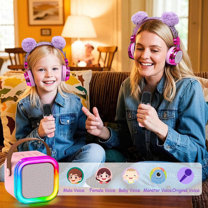 Unicorn Gift for Girls Toys with Kids Karaoke/Microphone/Headphone/DIY Water Bottle/Keychain/Bracelet/Comb, Christmas Birthday Gifts for Girls 3 4 5 6 7 8 9 10+ Year Old Girl Gift Unicorn Toys